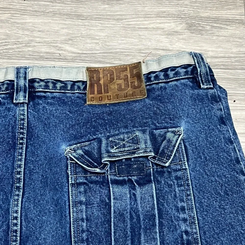 Vintage Jeans Mens 38x33 Blue Baggy Rave‎ Cargo Skate Y2K Cyber Jnco Southpole